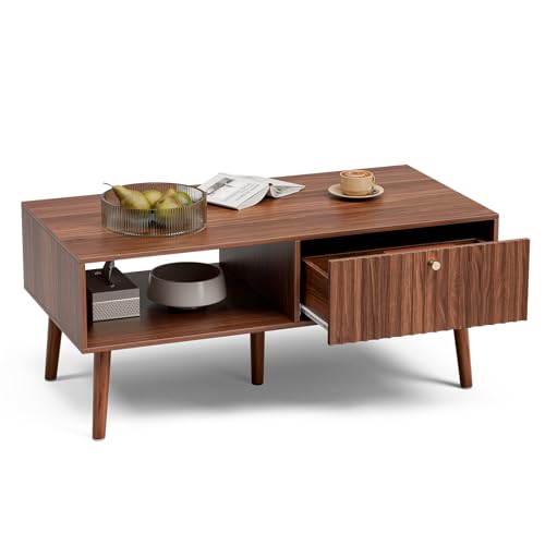 Coffee Table with Fluted Drawer