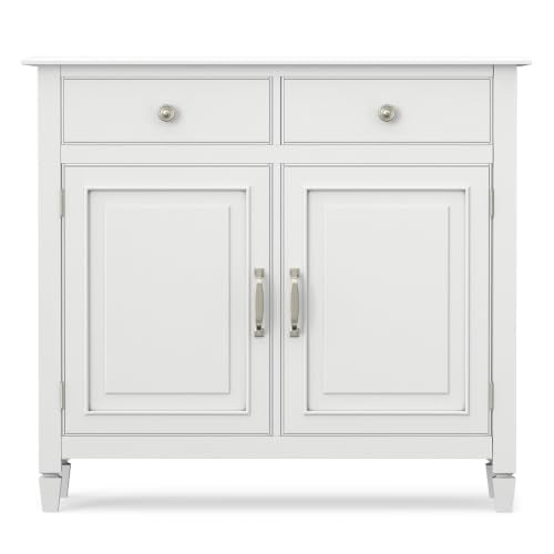 Connaught 40" Wide Solid Wood Storage Cabinet in White