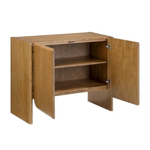 Jacala Mid Century Modern Entryway Storage Cabinet with Doors (2 Count)