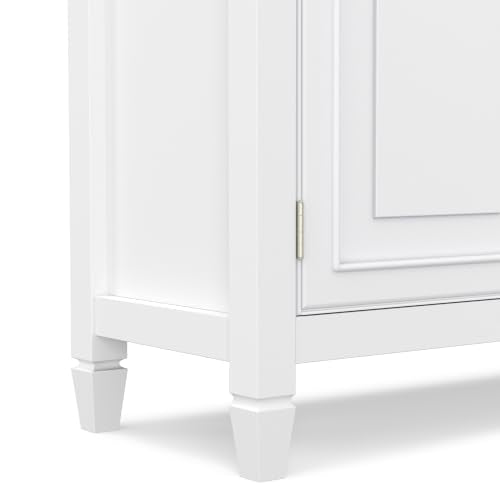 Connaught 51" Wide Solid Wood Storage Cabinet in White