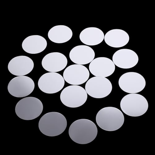 20Pcs Mini Acrylic Round Mirror Tiles (20 Count)