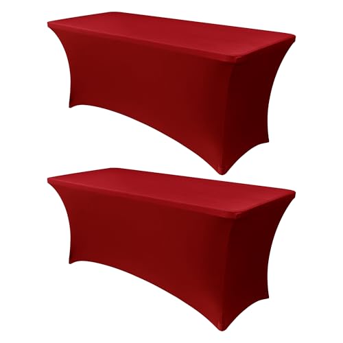 8ft Stretch Spandex Table Cover (2 Count)