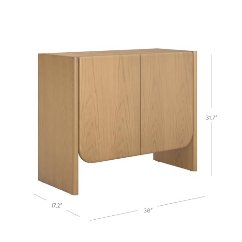 Jacala Mid Century Modern Entryway Storage Cabinet with Doors