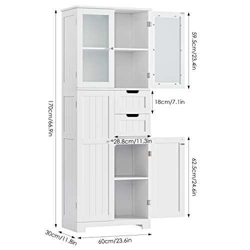 67'' Tall Bathroom Storage Cabinet