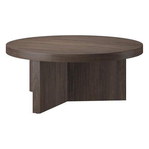 36" Scandinavian Fluted Coffee Table