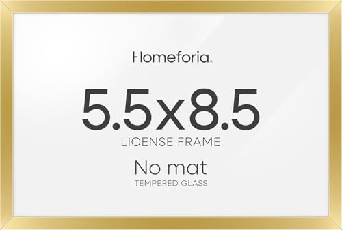 5.5x8.5 Gold Business License Frame (3 Count)