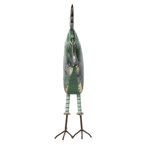 23" Tall Outdoor Metal Cottage Farm Rooster Yard Statue