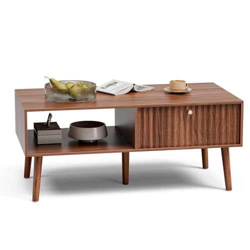 Coffee Table with Fluted Drawer