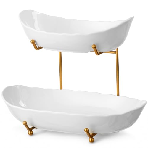 Large Tiered Fruit Bowl for Kitchen Counter