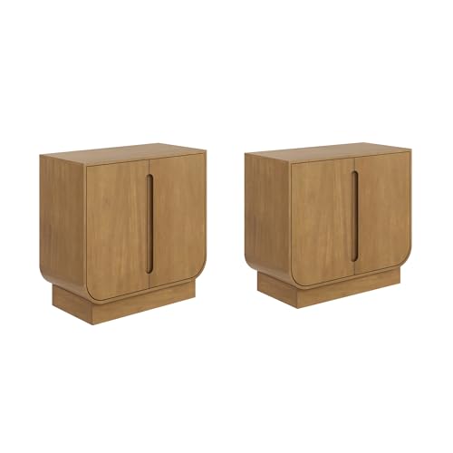 Joey Mid Century Modern Storage Cabinet (2 Count)