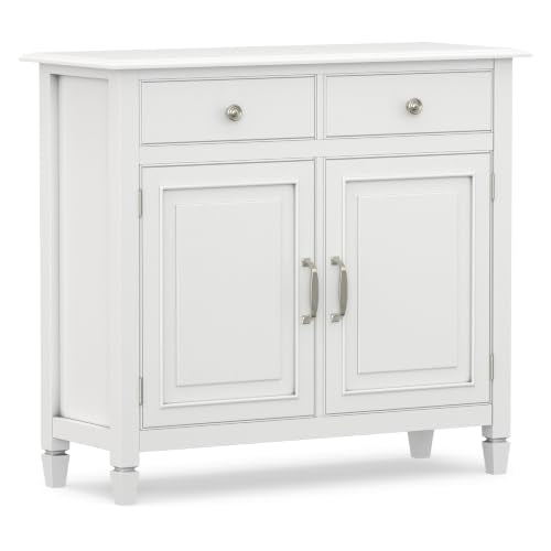 Connaught 40" Wide Solid Wood Storage Cabinet in White
