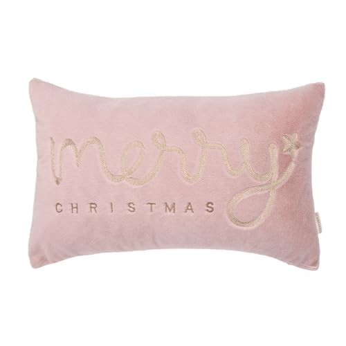 Faux Fur Merry Christmas Pillow Covers 12x20