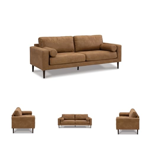 Telora Faux Leather 3 Seater Sofa Couch