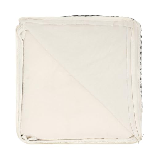 Pouf Ottoman with Filler Cube Bean Bag Pouffe