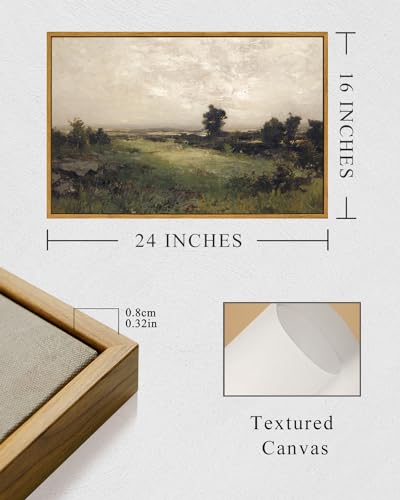 Framed Canvas Wall Art Vintage Decor