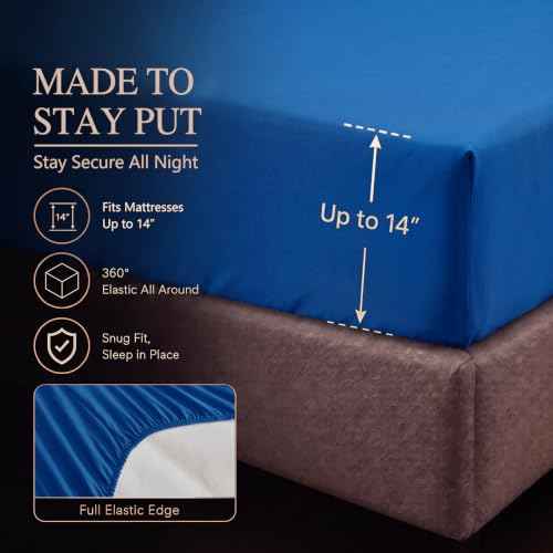 King Size Comforter Set Classic Blue