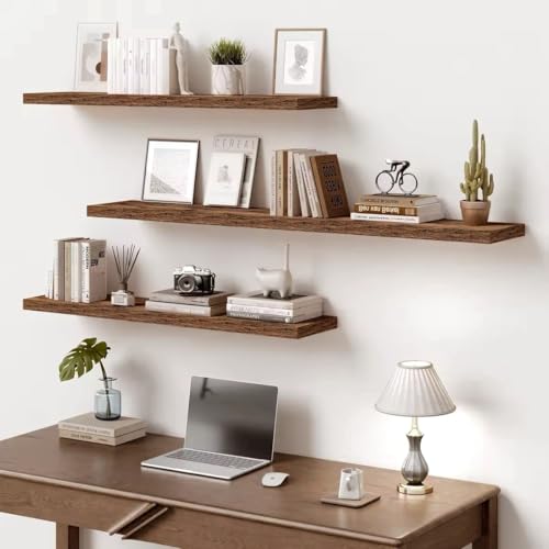 10 Inch Deep Floating Shelves for Wall 55” Set of 2 (2 Count)