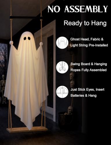 Halloween Decorations Outdoor 4.6FT Large Pre (Large)