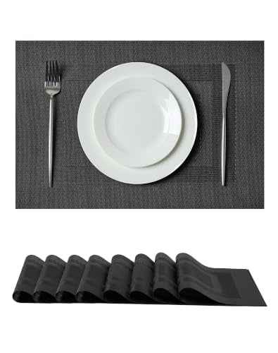 Black Frame Placemats Set of 8 (8 Count)