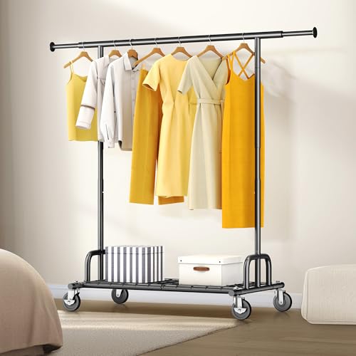 Clothes Rack Collapsible Clothing Rack Capacity 525LBS Black