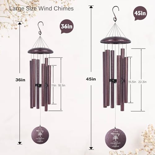 Engrave Bereavement Wind Chimes Loss of Mother Loved One