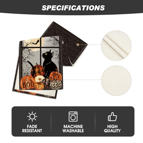 210 GSM Halloween Table Runner Home Party Decor 13x108 Inch