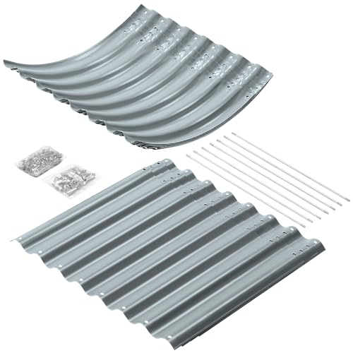 24“ Tall 4×2ft Galvanized Raised Garden Bed Kit