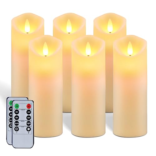 7"x 2.2" Flickering Flameless Candles (6 Count)