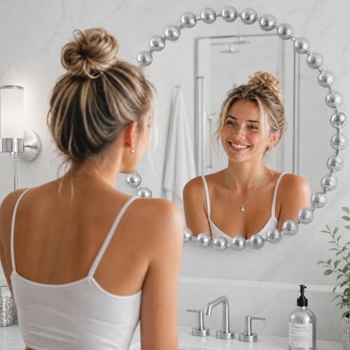 Round Mirror Metal Frame Circle Mirror 27 inch