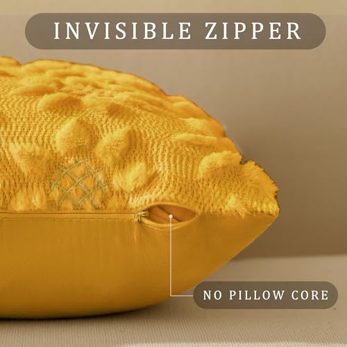 Spring Summer Pillow Covers 12x20 inch Set of 2 Yellow Sunflower (2 Count)