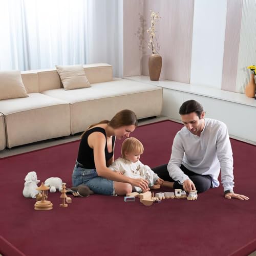 Baby Play Mat for Floor Nursery Muscle Area Rug Playroom Rug 59"x59" Elastic Foam 1.3" Thick Crawling Mat for Babies