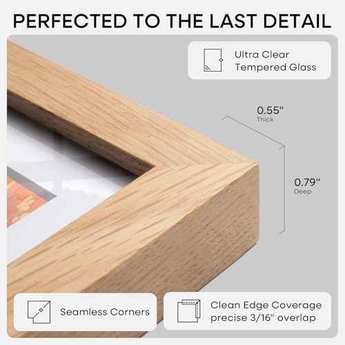 20x30 Natural Oak Picture Frame