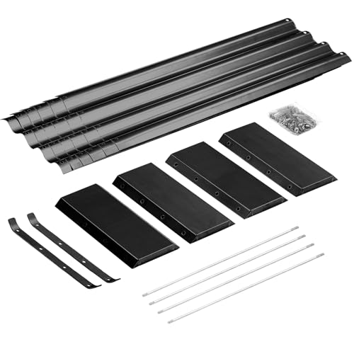3 Pack 6×3×1ft Galvanized Metal Raised Garden Bed (3 Count)