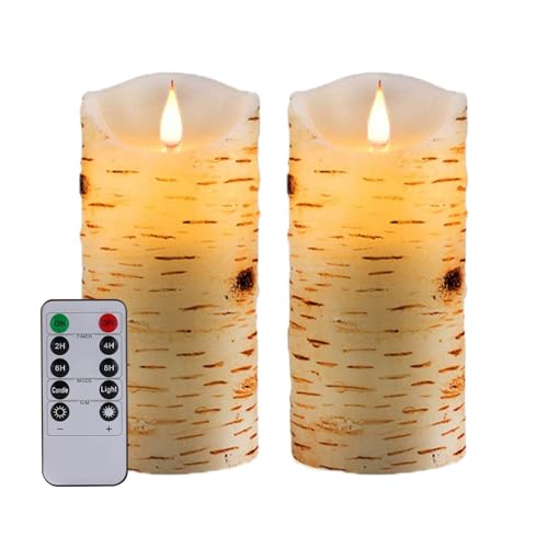 Flameless Battery Operated LED Candles 3D Wick Remote Control 24 (2 Count)
