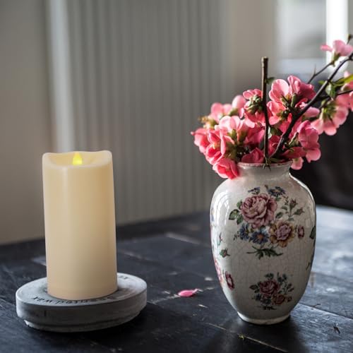 4" x 8" Outdoor Candles with Remote Timer Large Battery Operated Candles