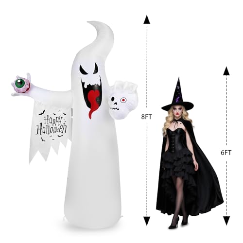 Halloween Inflatable Ghost Decoration (8FT casper the ghost)