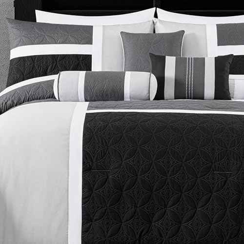Upland 7 Piece Quilted Patchwork Comforter Set