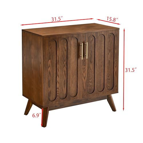 32" Mid Century Modern Sideboard Cabinet with Storage