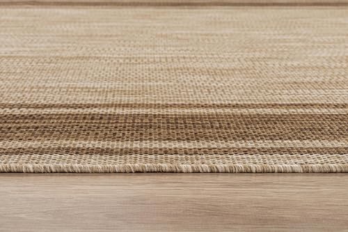 Large Outdoor Rug 9x12 Modern Bordered Area Rugs for Indoor and Outdoor Patio Deck Porch Garden Waterproof Weather Sun Resistant Washable Outside Carpet (108 Sq Ft)