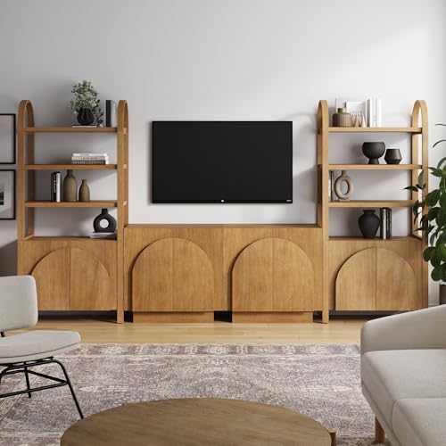 Iris Sideboard and Bookcase Set (4 Count)