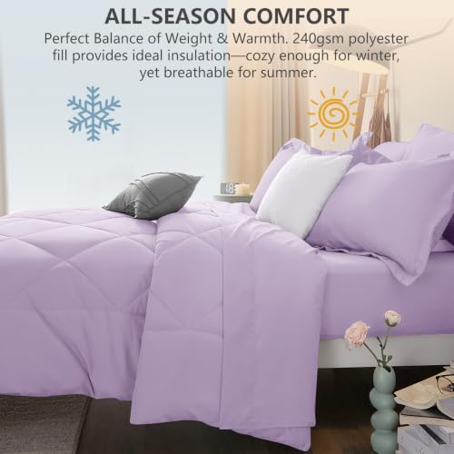 Full Size Comforter Sets Light Purple