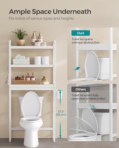 3 Tier Bamboo Over The Toilet Storage