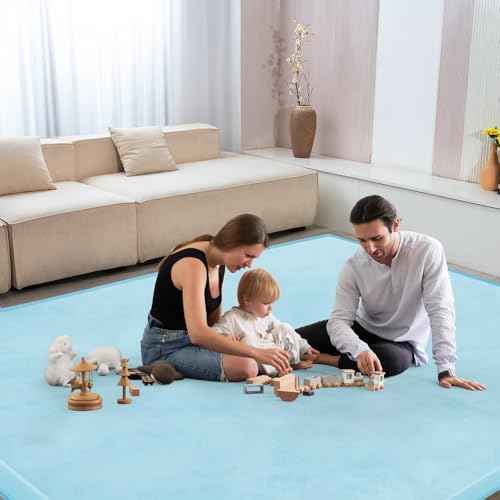 Baby Play Mat for Floor Nursery Muscle Mat Area Playroom Rug 39"x59" Elastic Foam 1.3" Thick Crawling Mat for Babies