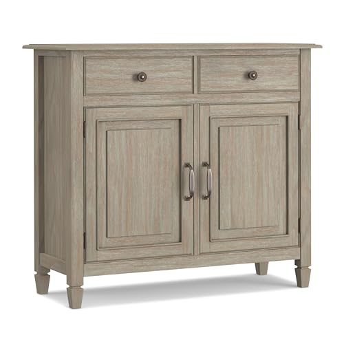 Connaught 40" Wide Solid Wood Cabinet in Distressed Grey