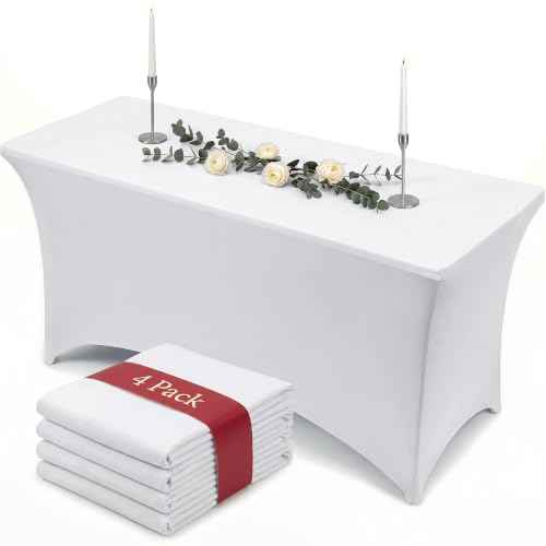 Spandex Table Cloth 4 Pack [6FT
