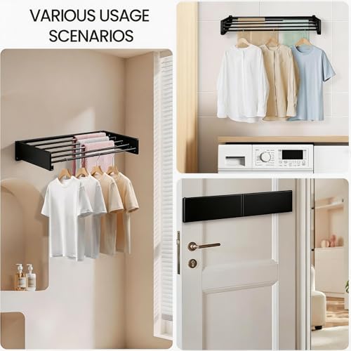 Wall Mounted Laundry Drying Rack
