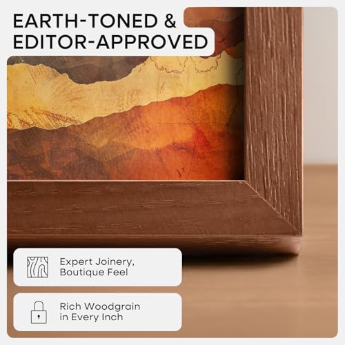 24x30 Brown Oak Picture Frame