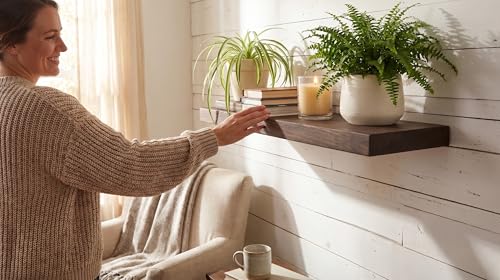 30 Inch Wooden Floating Shelves for Wall