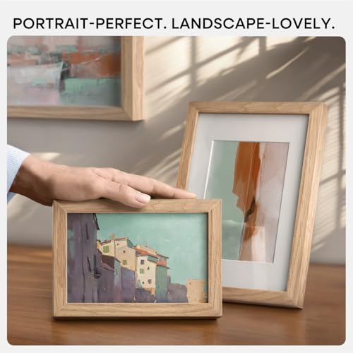 8x8 Natural Oak Picture Frame