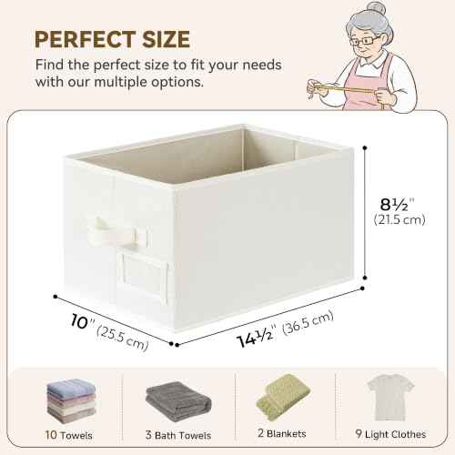 Closet Shelf Baskets with Label (3 Count)